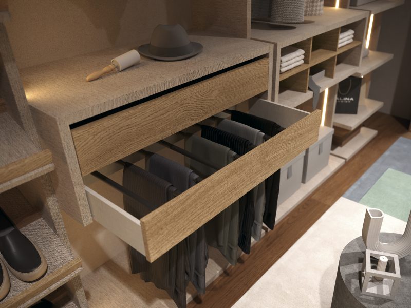 Tu Vestidor de Ensueño en Madera Natural: Diseño a Medida que Inspira