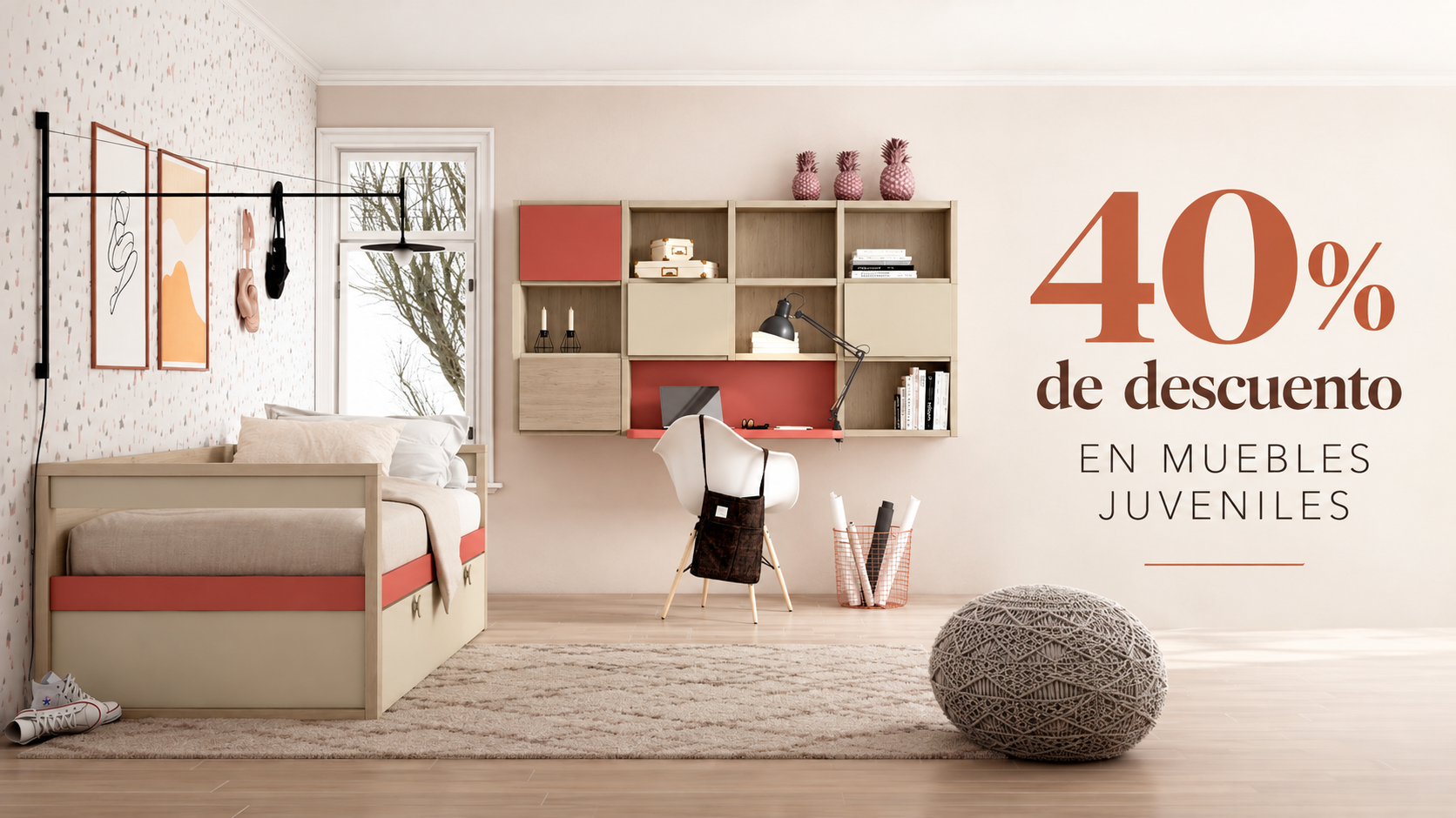 Dormitorios juveniles modernos: ideas para renovar su habitación con un 40% de descuento 2 Dormitorios juveniles modernos: ideas para renovar su habitación con un 40% de descuento